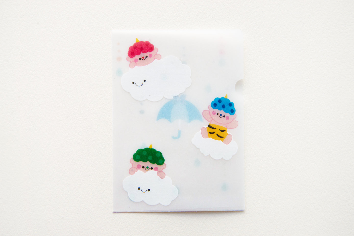 めっちゃちいさい紙ファイル-雷さま