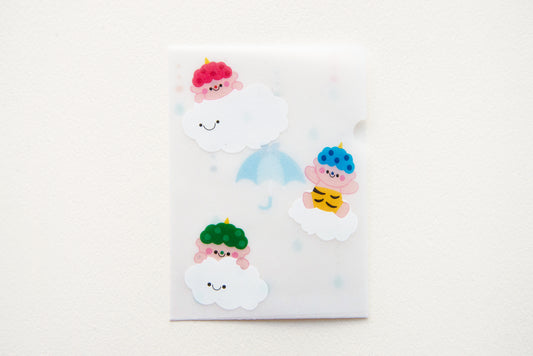 めっちゃちいさい紙ファイル-雷さま