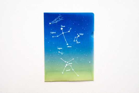 めっちゃちいさい紙ファイル  星座　夏