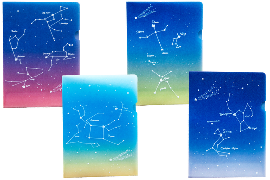 めっちゃちいさい紙ファイル  星座 全4種(各2枚入)
