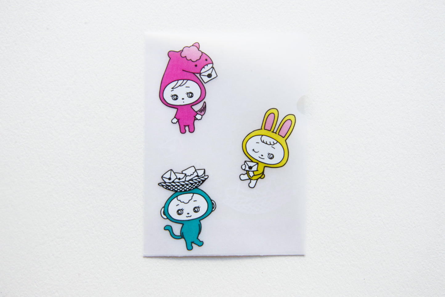 めっちゃちいさい紙ファイル-うま・うさぎ・さる