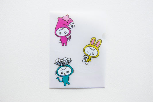 めっちゃちいさい紙ファイル-うま・うさぎ・さる