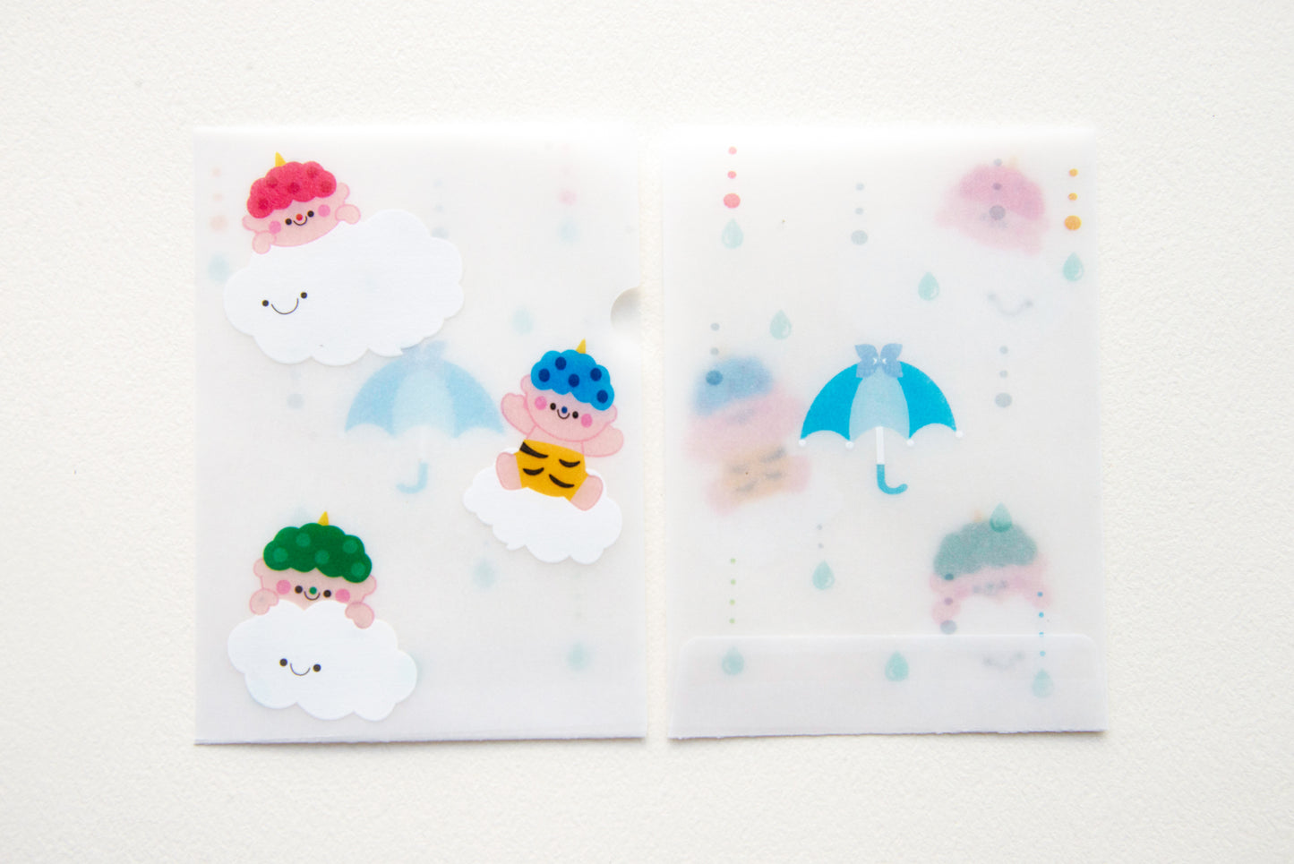 めっちゃちいさい紙ファイル-雷さま