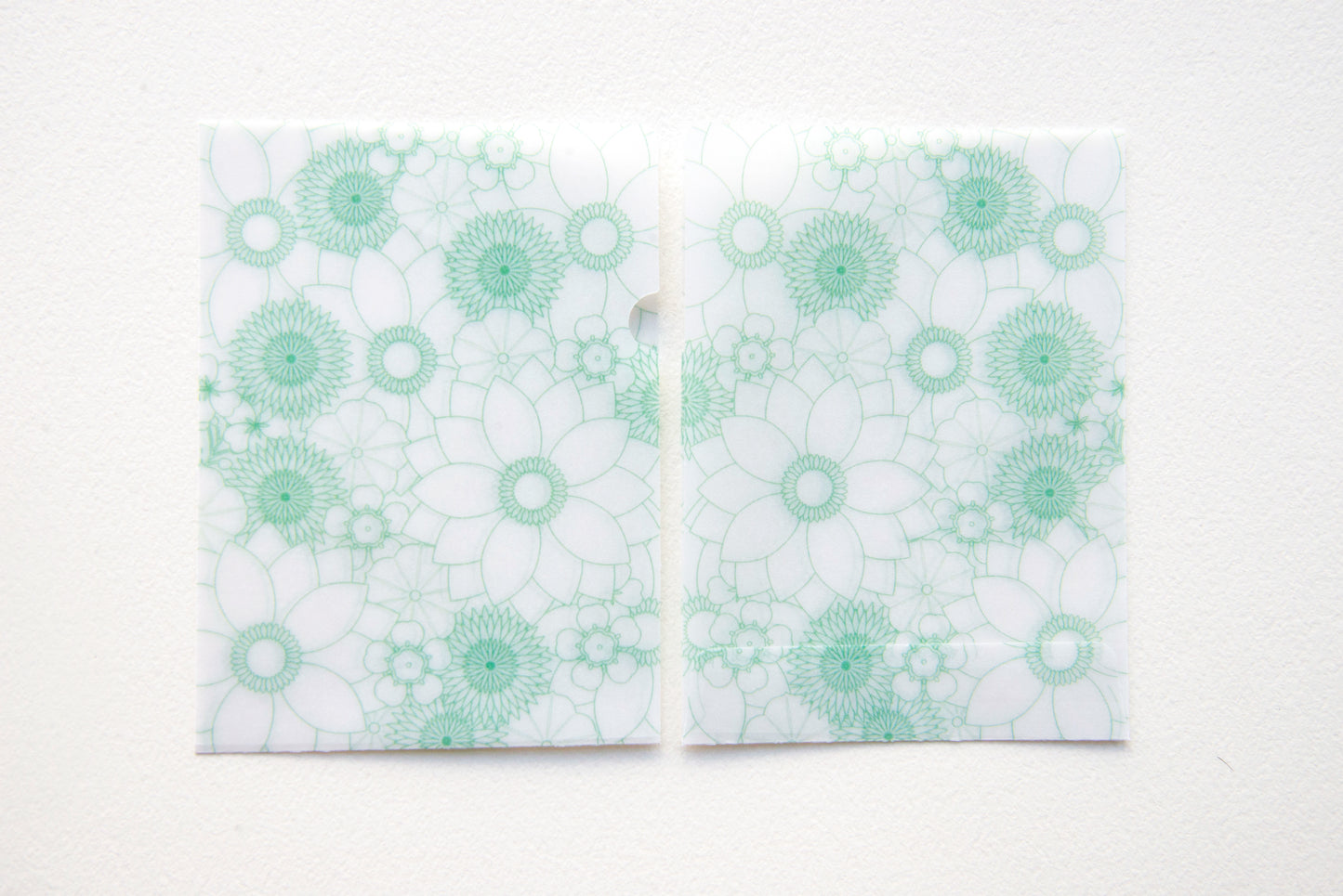 めっちゃちいさい紙ファイル  万花緑