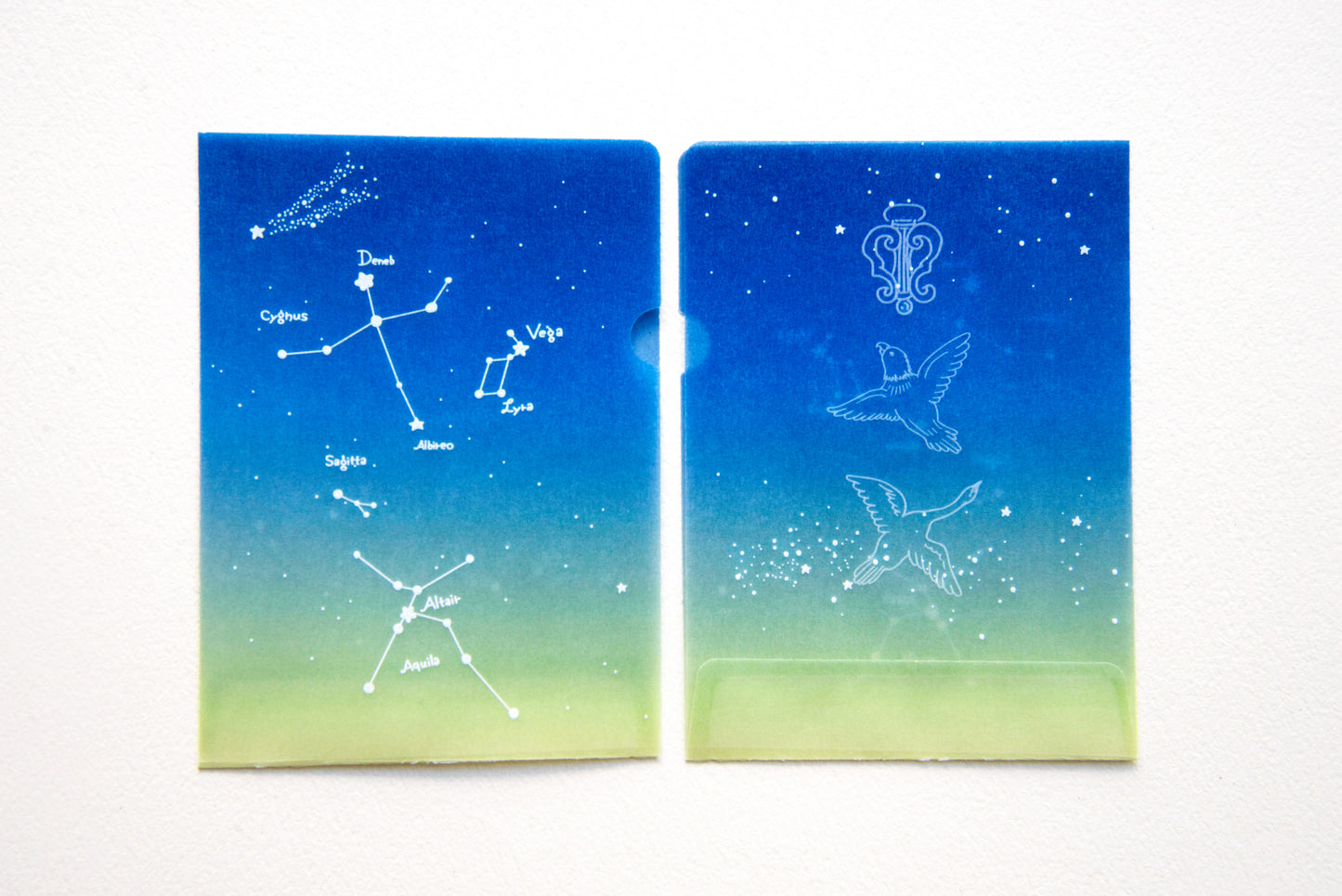 めっちゃちいさい紙ファイル  星座　夏