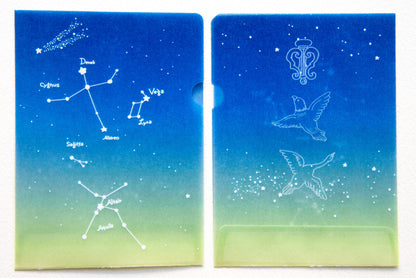 めっちゃちいさい紙ファイル  星座 全4種(各2枚入)