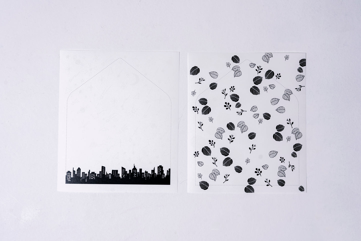 塗って楽しむ飾り紙　アソート　Shiraishi Design×紙もの雑貨スキカッテ