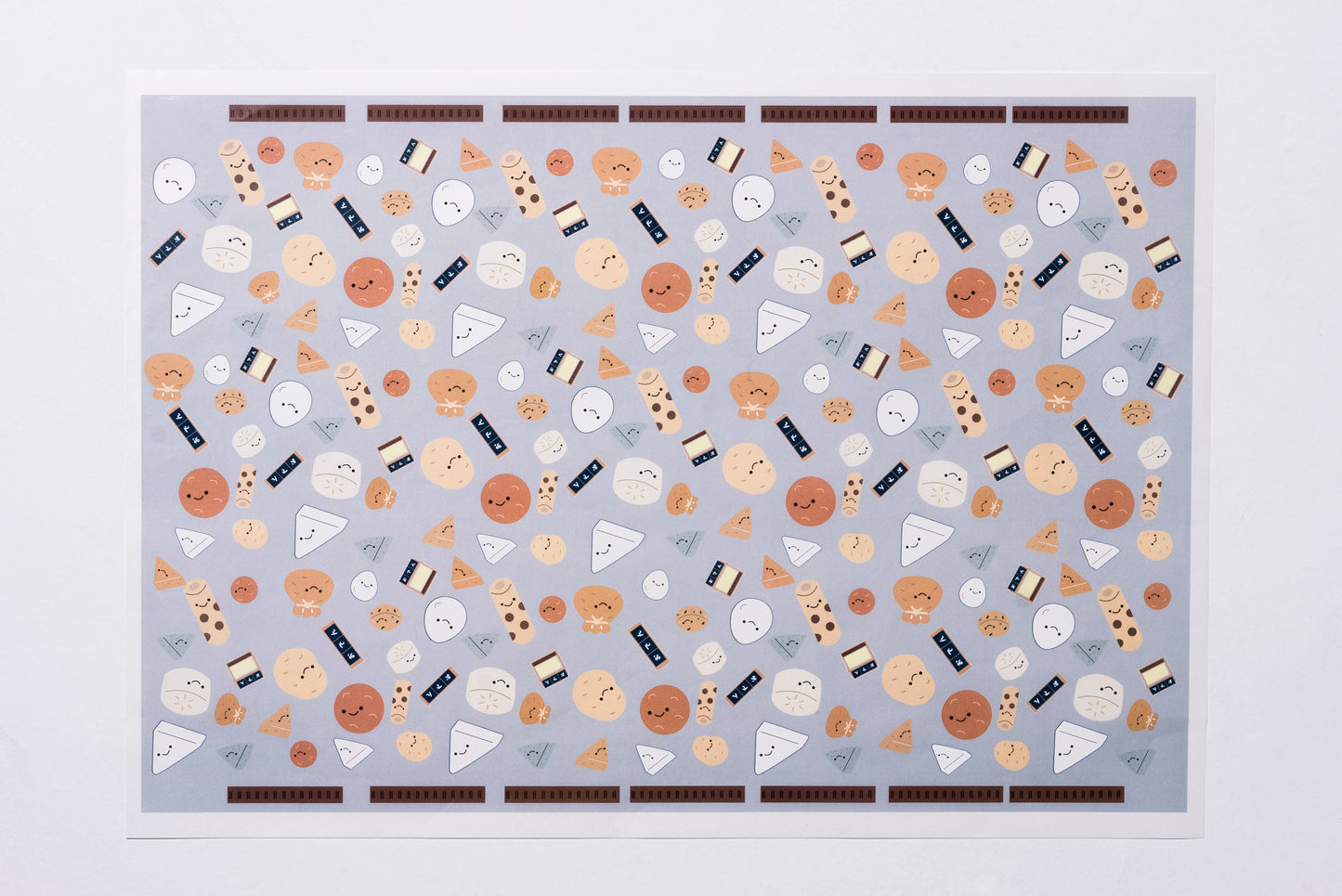 デザインペーパー　おでん　SHIRAISHIDESIGN×moko　同柄２枚入り