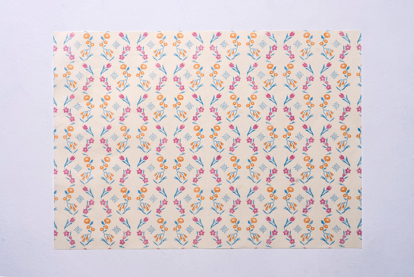 デザインペーパー　和紙花柄　Shiraishi Design×うるわし