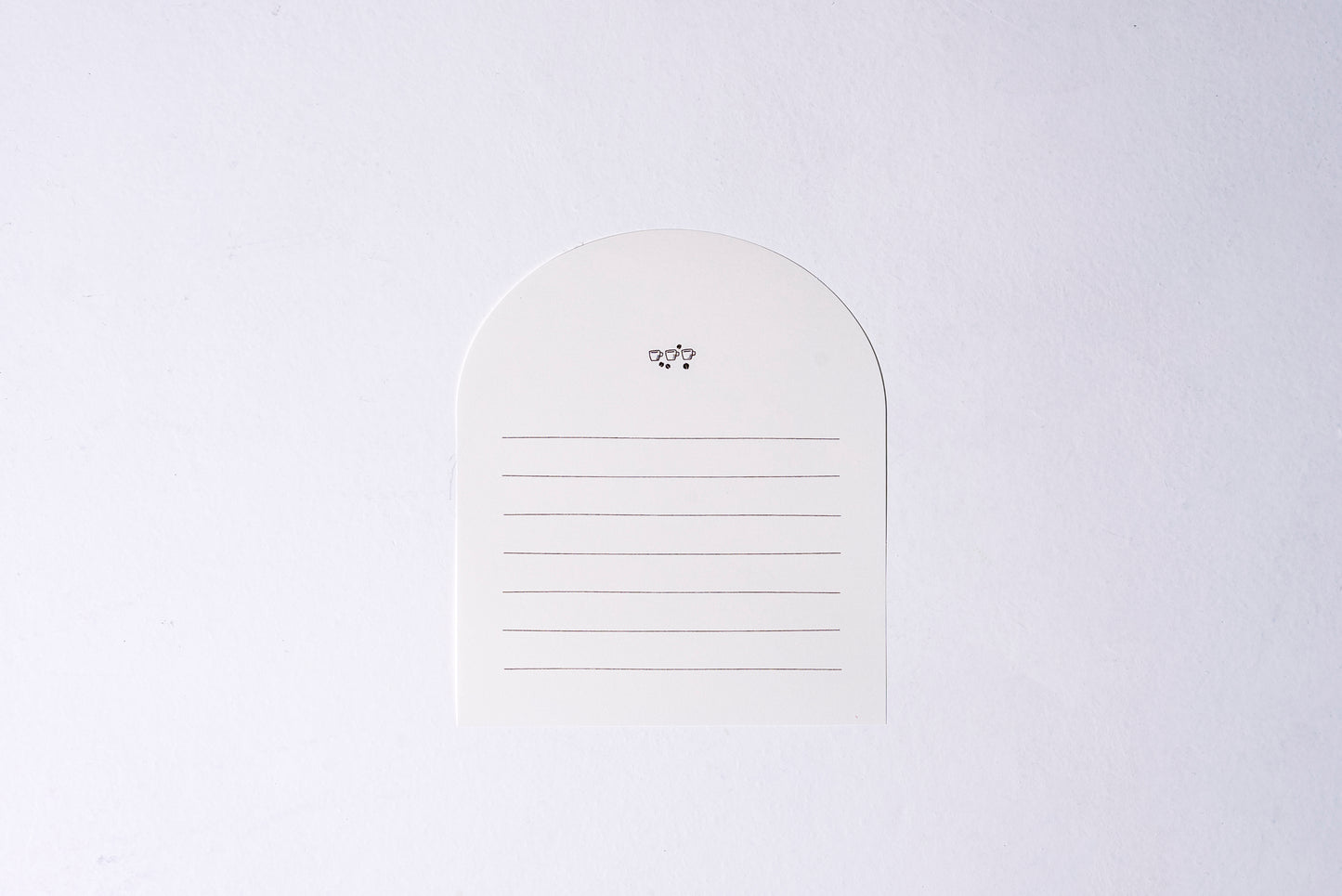 Round letter paper3枚入り 茶色いコーヒー