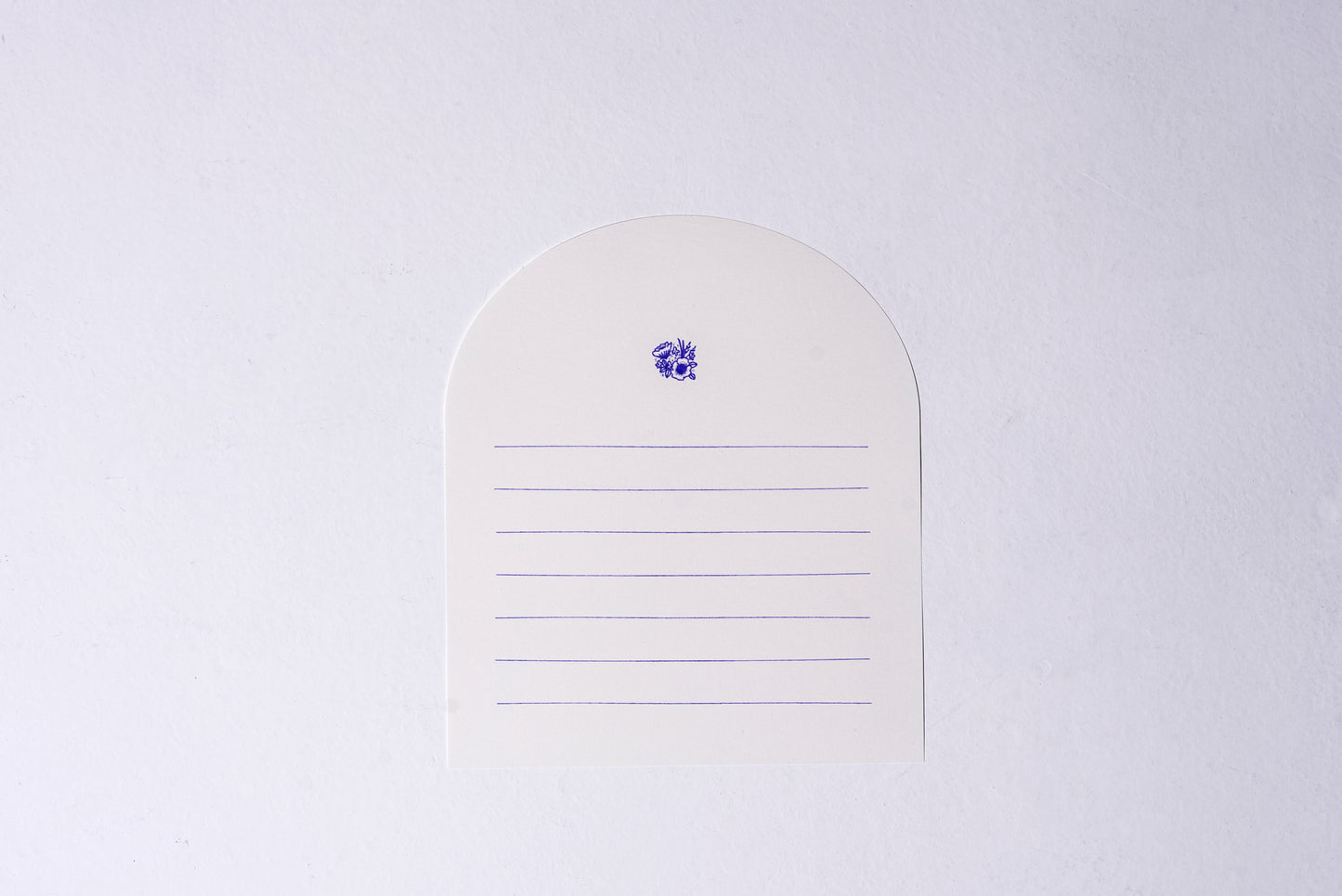 Round letter paper3枚入り　紫のお花