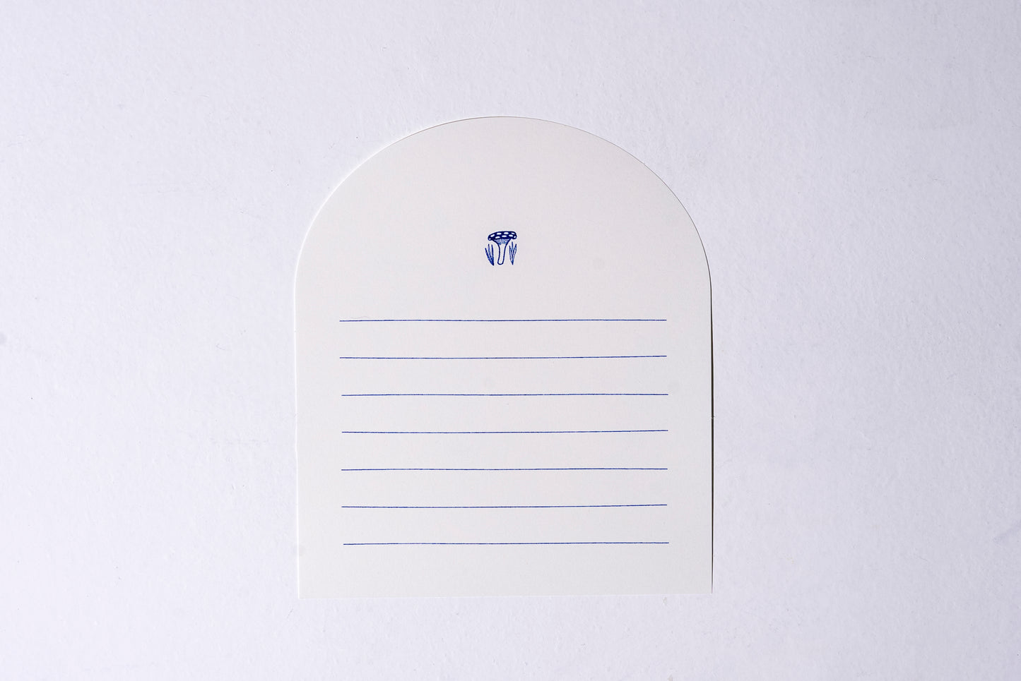 Round letter paper3枚入り 青いきのこ