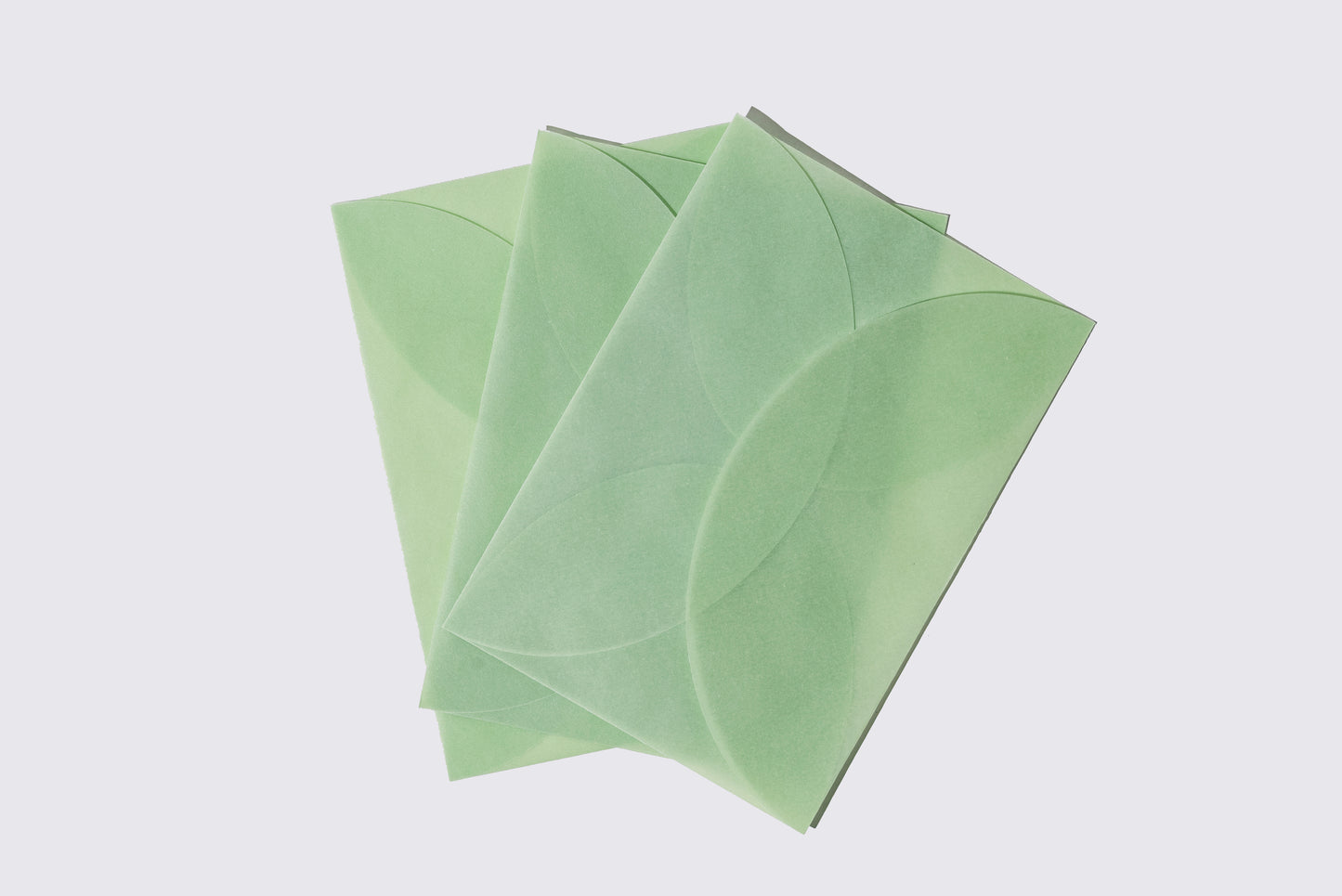 Tracing Paper round envelope3枚入り　緑