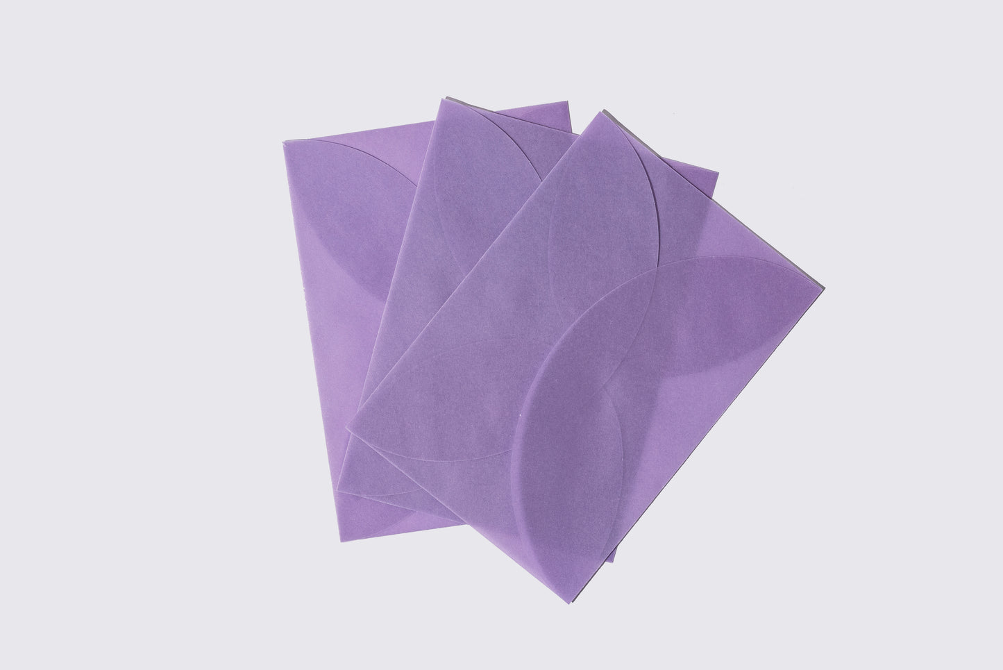 Tracing Paper round envelope3枚入り　紫