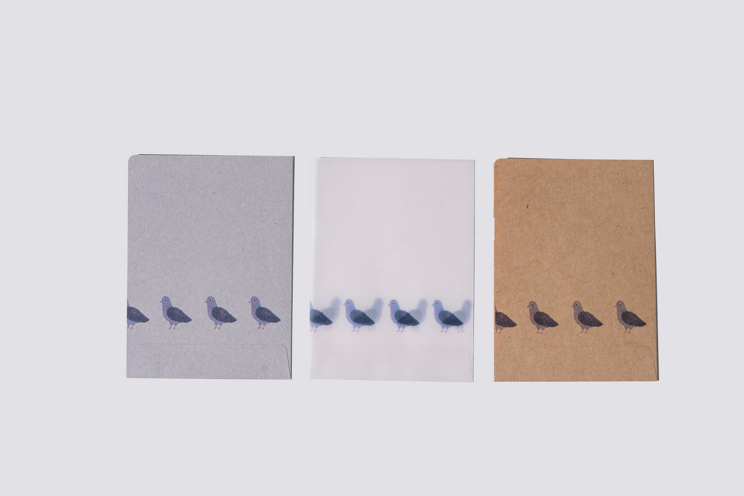 MINI FILE めっちゃ小さいミニファイル　鳩　3枚入り