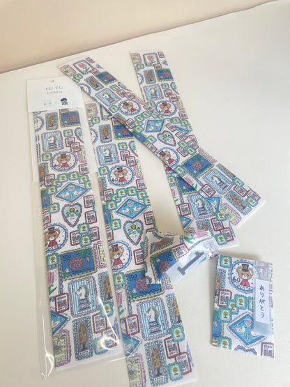 「TU-TU」free envelope SHIRAISHIDESIGN×gemelleksks 同柄3枚入り 「STAMPA」