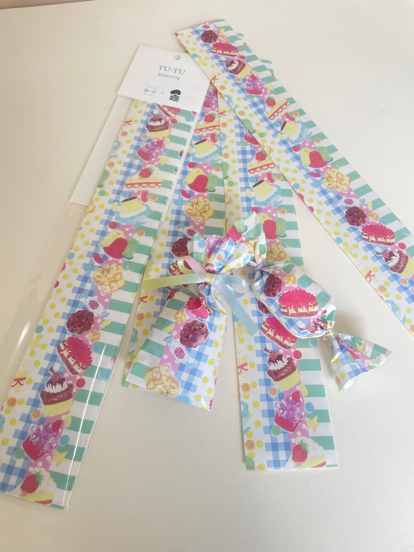 「TU-TU」free envelope SHIRAISHIDESIGN×gemelleksks 同柄3枚入り 「SWEETS」