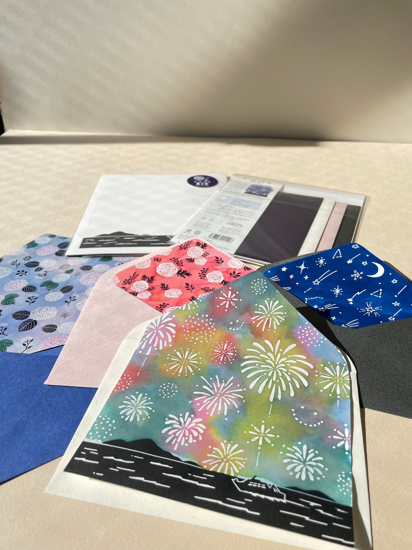 塗って楽しむ飾り紙　アソート　Shiraishi Design×紙もの雑貨スキカッテ